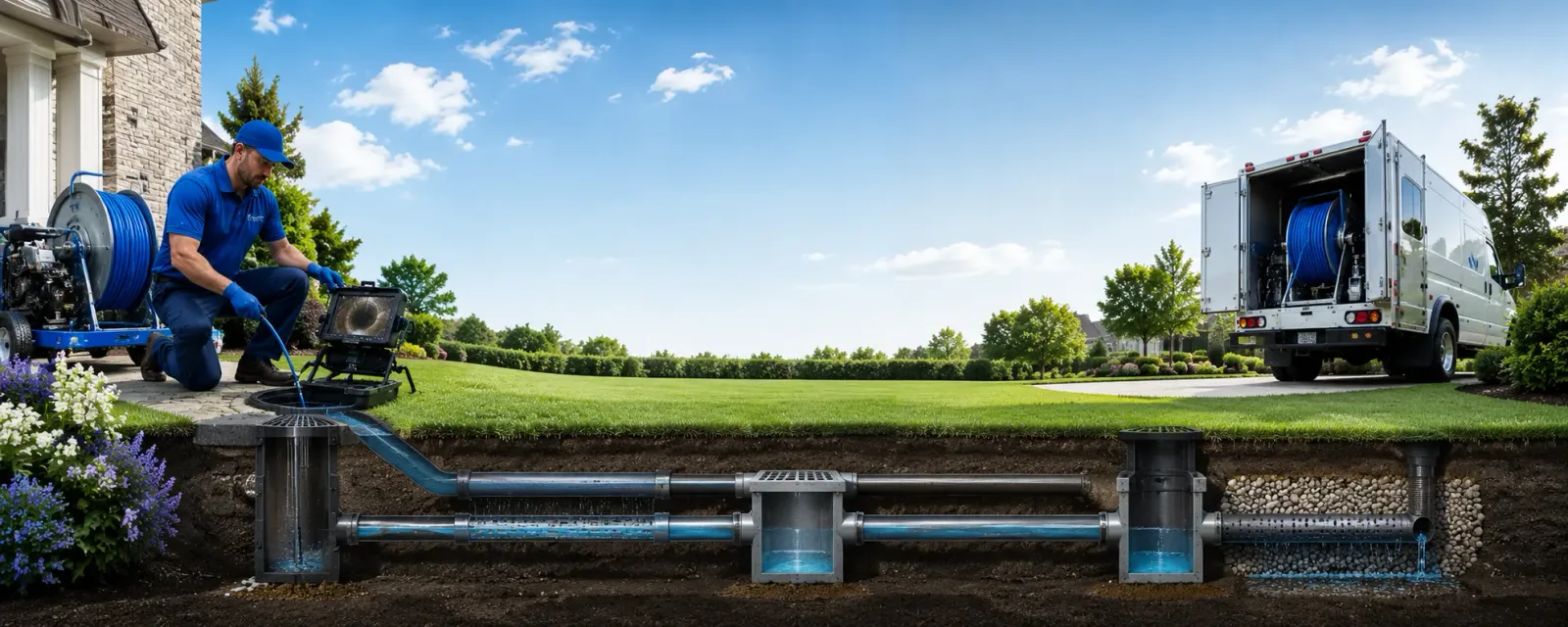 Outdoor drain cleaning information for Clay, NY